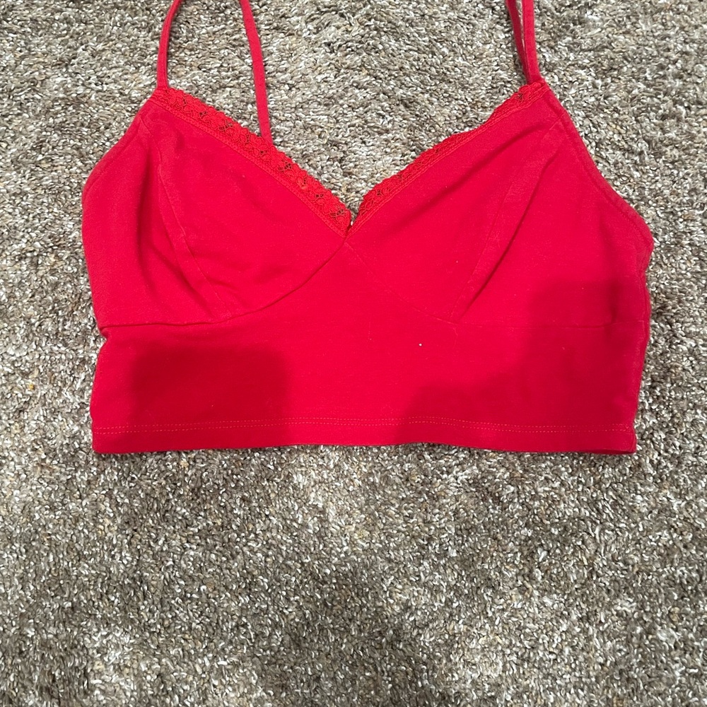 No Boundaries Red Lace Bralette